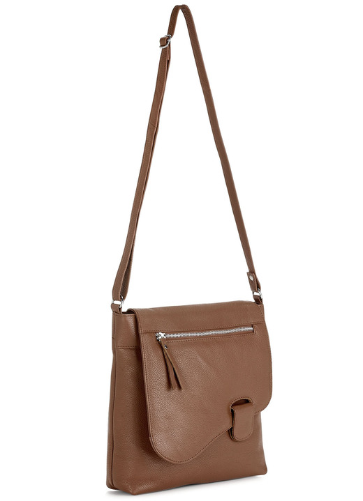 - Laurina Tasche aus genarbtem Rind-Nappaleder, in Farbe BRAUN Ansicht 1