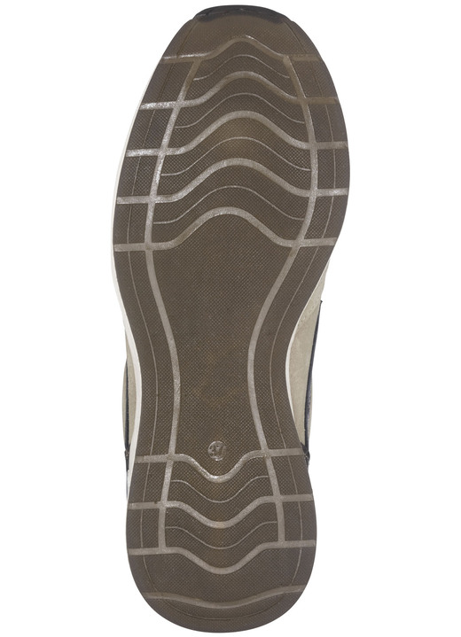 Komfortschuhe - Slipper aus Rind-Veloursleder, in Größe 036 bis 042, in Farbe BEIGE Ansicht 4