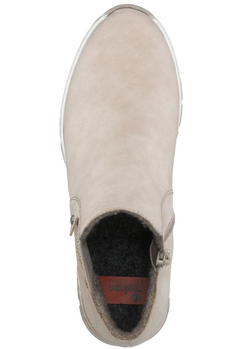 Komfortschuhe - Rieker Stiefelette aus weichem Nubukmaterial, in Größe 036 bis 042, in Farbe BEIGE Ansicht 5