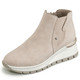 Komfortschuhe - Rieker Stiefelette aus weichem Nubukmaterial, in Größe 036 bis 042, in Farbe BEIGE – Farbe BEIGE – Ansicht 1