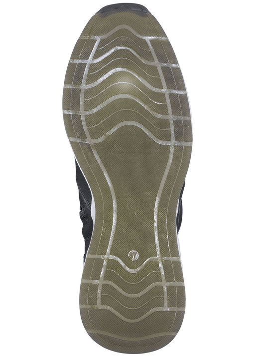 Komfortschuhe - Stiefelette aus weichem Nappaleder, in Größe 036 bis 042, in Farbe SCHWARZ Ansicht 4