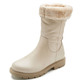 Stiefel & Stiefeletten - Andrea Conti Stiefel mit flauschigem, umschlagbaren Kragen, in Größe 036 bis 042, in Farbe BEIGE – Farbe BEIGE – Ansicht 1