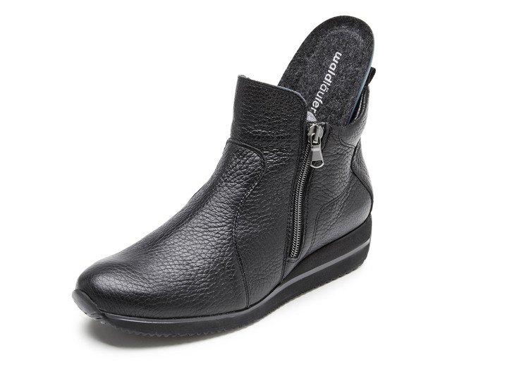 Komfortschuhe - Waldläufer, bequeme Damen-Stiefeletten, Weite H, aus Hirschleder, in Größe 3 1/2 bis 8, in Farbe BURGUND Ansicht 11