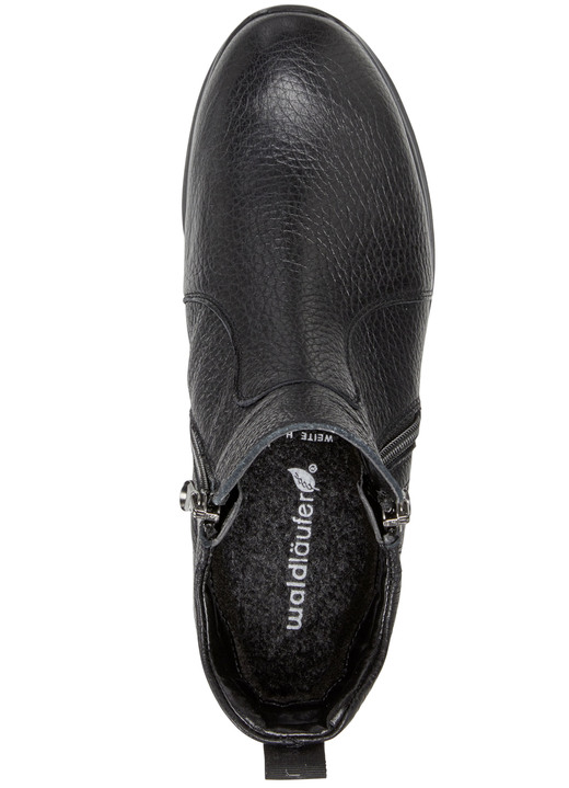 Komfortschuhe - Waldläufer, bequeme Damen-Stiefeletten, Weite H, aus Hirschleder, in Größe 3 1/2 bis 8, in Farbe MARINE Ansicht 12