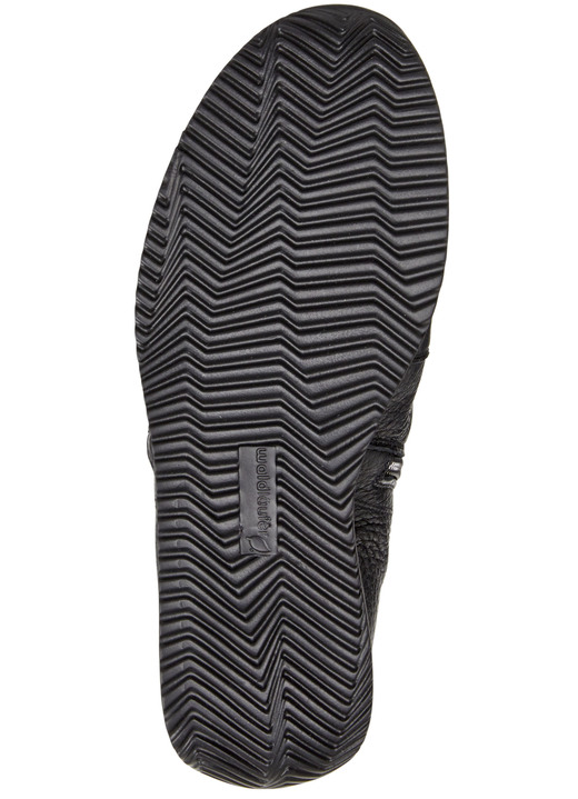 Komfortschuhe - Waldläufer, bequeme Damen-Stiefeletten, Weite H, aus Hirschleder, in Größe 3 1/2 bis 8, in Farbe SCHWARZ Ansicht 4