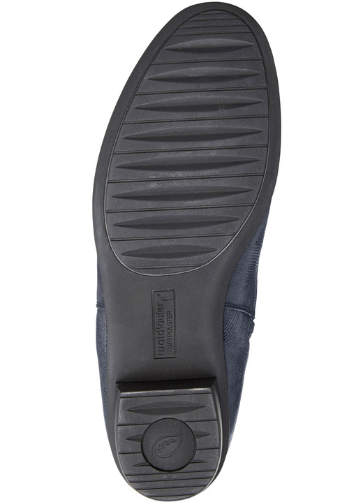 - Waldläufer Stiefelette aus effektvoll geprägtem Leder, in Größe 3 1/2 bis 8, in Farbe DUNKELBLAU Ansicht 4
