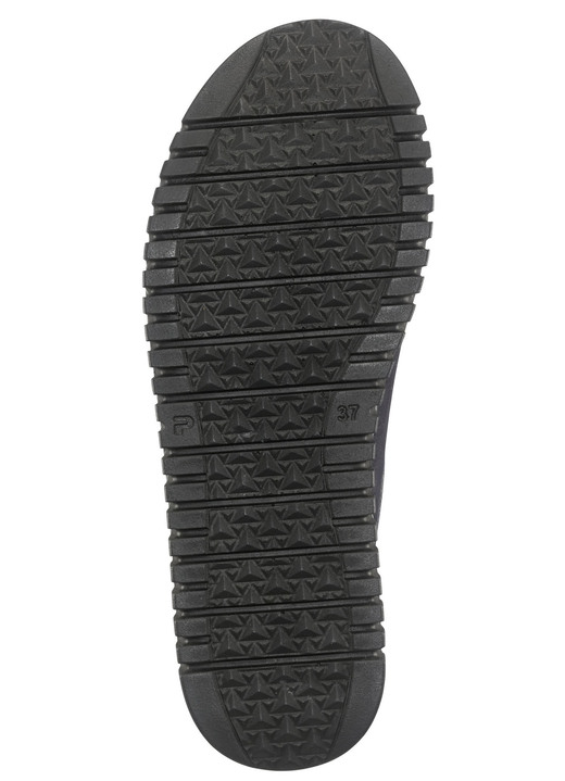 Komfortschuhe - Mokassin-Schnürschuh aus Rind-Nubukleder, in Größe 036 bis 041, in Farbe MARINE Ansicht 3