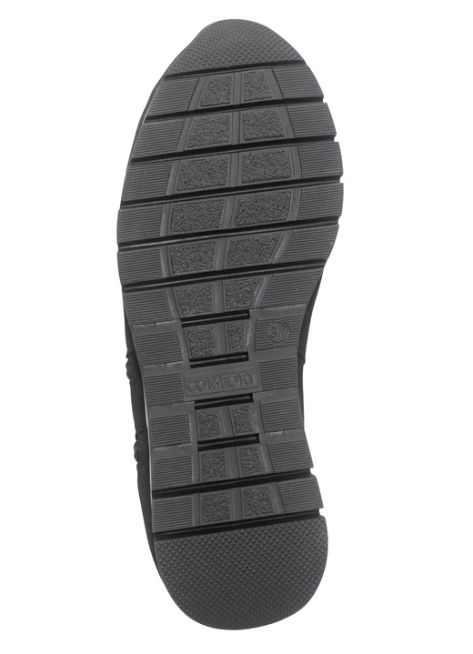 Komfortschuhe - Bootie mit zwei Reißverschlüssen, in Größe 036 bis 042, in Farbe SCHWARZ Ansicht 4