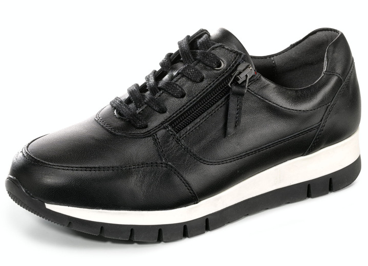 Komfortschuhe - ELENA EDEN, sportliche Damen-Sneaker, Weite H, mit herausnehmbarem Fußbett, in Größe 036 bis 042, in Farbe SCHWARZ Ansicht 1