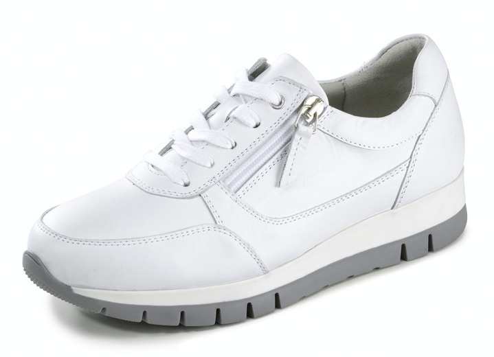 Komfortschuhe - ELENA EDEN, sportliche Damen-Sneaker, Weite H, mit herausnehmbarem Fußbett, in Größe 036 bis 042, in Farbe WEISS Ansicht 1