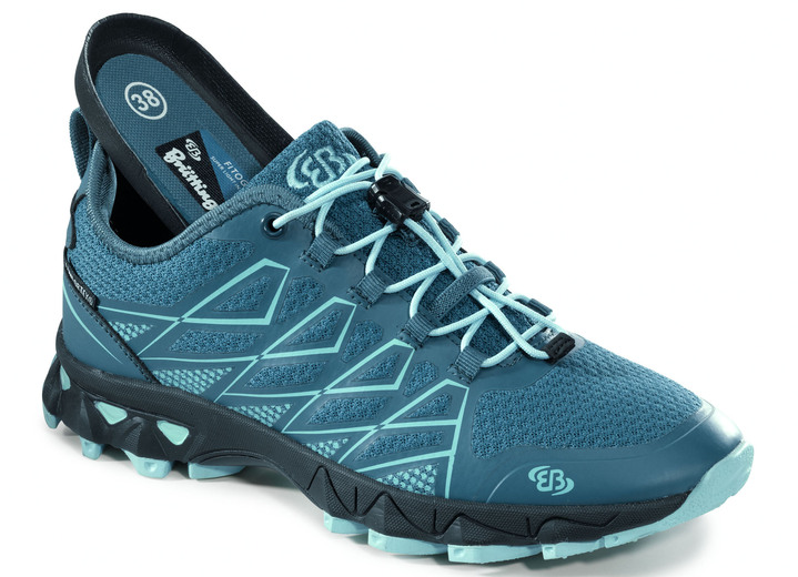 - Sneaker mit Schnellschnürsystem, in Größe 036 bis 042, in Farbe PETROL Ansicht 2