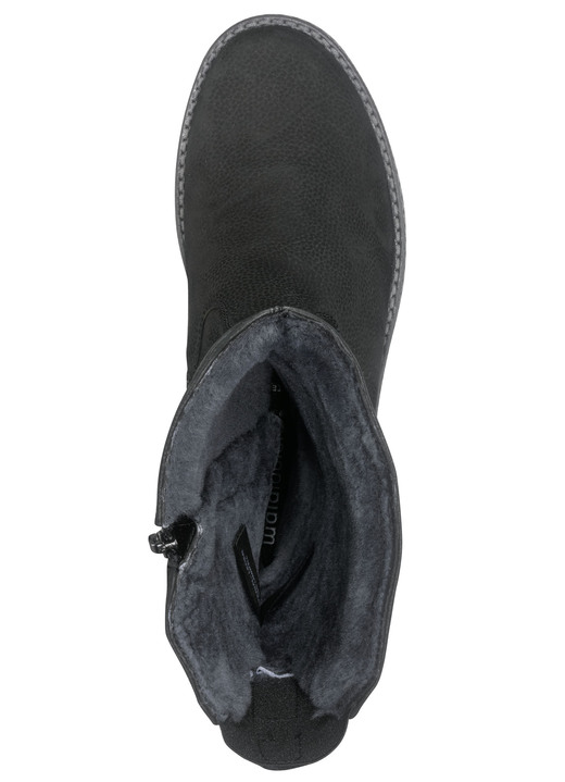 Komfortschuhe - Waldläufer, gefütterte Damen-Stiefel, Winterschuhe, Weite H, mit Lammfell, in Größe 4 1/2 bis 9, in Farbe COGNAC Ansicht 7