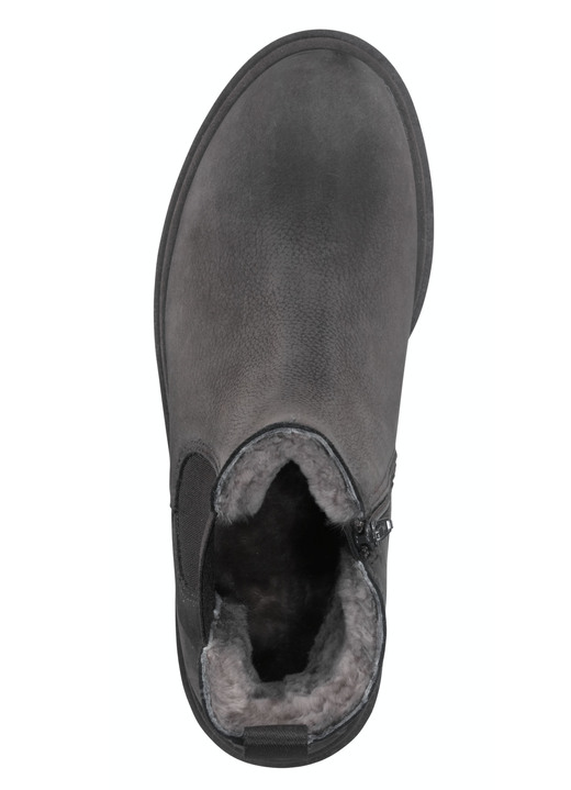 Komfortschuhe - Trendige Stiefelette mit kuscheligem Lammfellfutter, in Größe 036 bis 041, in Farbe BEIGE Ansicht 5