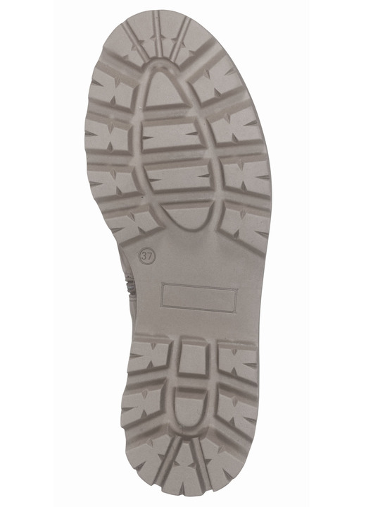 Komfortschuhe - Trendige Stiefelette mit kuscheligem Lammfellfutter, in Größe 036 bis 041, in Farbe BEIGE Ansicht 3