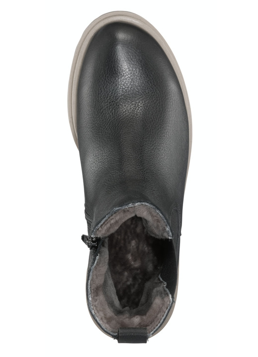 Komfortschuhe - Trendige Stiefelette mit kuscheligem Lammfellfutter, in Größe 036 bis 041, in Farbe BEIGE Ansicht 5