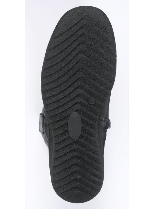 Komfortschuhe - ELENA EDEN, gefütterte Damen-Stiefel, Winterschuhe, Weite H, mit Lammfell, in Größe 036 bis 041, in Farbe SCHWARZ Ansicht 3