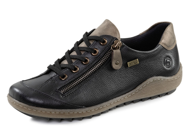 Remonte Schnur Sneaker mit zartem Schimmer oder Knitter Struktur Damen Brigitte Hachenburg