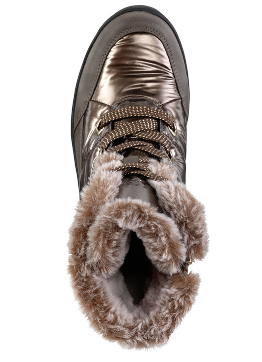 Komfortschuhe - ELENA EDEN, gefütterte Damen-Boots, Winterschuhe, Weite G, mit herausnehmbarem Fußbett, in Größe 3 1/2 bis 8, in Farbe PERLWEISS-GRAU Ansicht 11