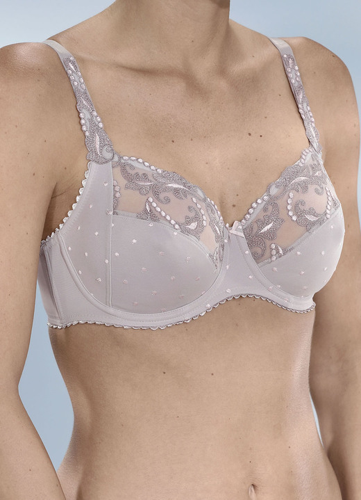 Bügel-BH - Felina-Bügel-BH mit hochwertiger Stickerei, in Größe 075 bis 100, in Cup B, in Farbe PERLGRAU Ansicht 3