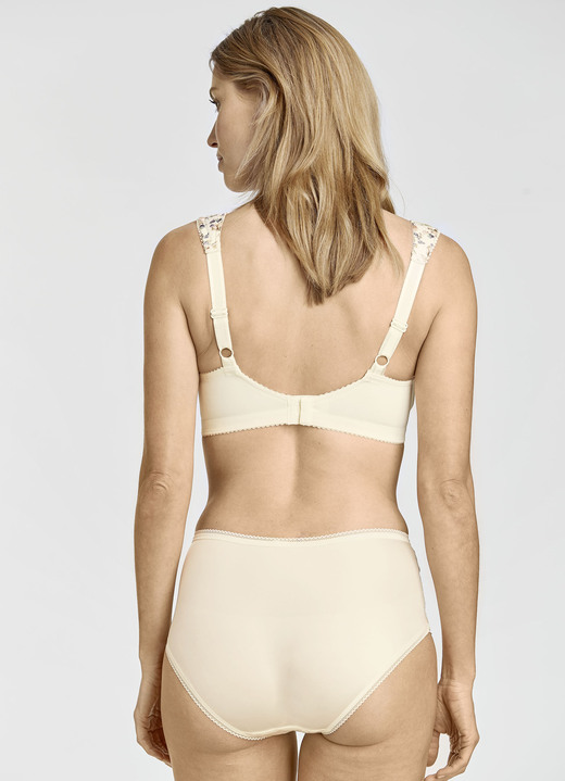 BHs - Miss Mary BH mit farbharmonischem Floraldessin Ansicht 12 BHs - Miss Mary BH mit farbharmonischem Floraldessin, in Größe 075 bis 105, in Cup E, in Farbe SCHWARZ-BUNT Ansicht 12