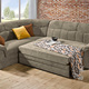 Funktions-Polstermöbel - Frei im Raum aufstellbare Polsterecke mit Bettfunktion – Farbe BEIGE – Ansicht 2 Funktions-Polstermöbel - Frei im Raum aufstellbare Polsterecke mit Bettfunktion, in Farbe GRÜN – Farbe BEIGE – Ansicht 2