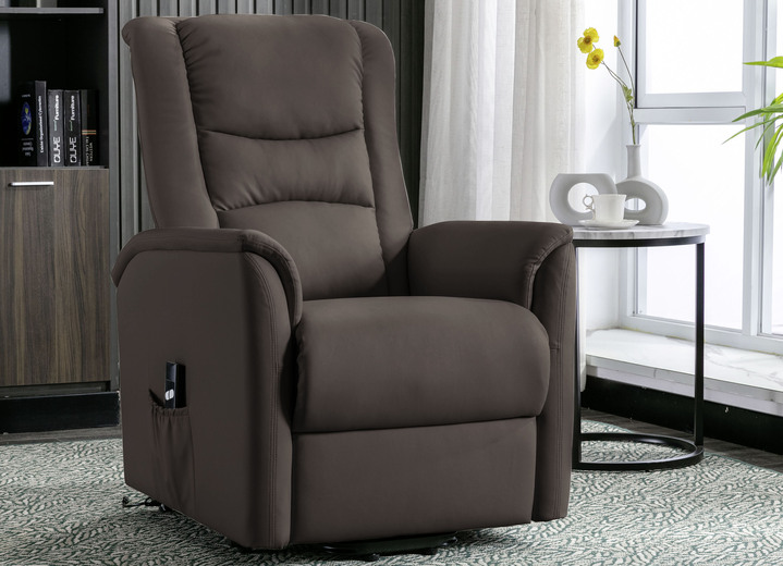 TV- & Relaxsessel - TV-Sessel mit Aufstehhilfe, in Farbe DUNKELBRAUN Ansicht 1