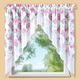 Klassisch - 2-teiliger Fensterbehang mit Rosenmotiv – Farbe WEISS-ROSE Klassisch - 2-teiliger Fensterbehang mit Rosenmotiv, in Größe 878 (80x80 cm) bis 892 (145x120 cm), in Farbe WEISS-TERRA