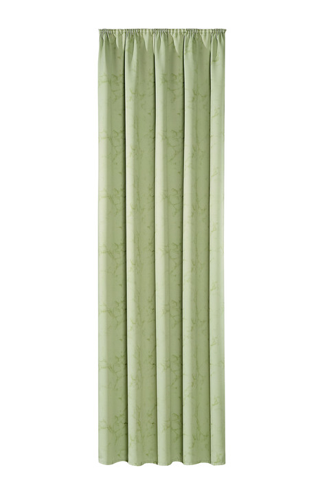 Klassisch - Blickdichter Verdunkelungsschal mit Kräuselband Ansicht 1 Klassisch - Blickdichter Verdunkelungsschal mit Kräuselband, in Größe 358 (H145xB140 cm) bis 456 (H245xB140 cm), in Farbe GRÜN Ansicht 1
