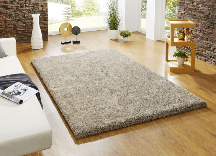 Modern - Kombistarke Brücken, Galerien und Teppiche aus dichtgewebtem Shaggy-Flor, in Größe 111 (Brücke, 60x110 cm) bis 305 (Teppich, ø 160 cm), in Farbe CREME Ansicht 8
