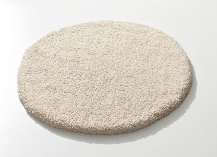 Modern - Kombistarke Brücken, Galerien und Teppiche aus dichtgewebtem Shaggy-Flor, in Größe 111 (Brücke, 60x110 cm) bis 305 (Teppich, ø 160 cm), in Farbe CREME Ansicht 11