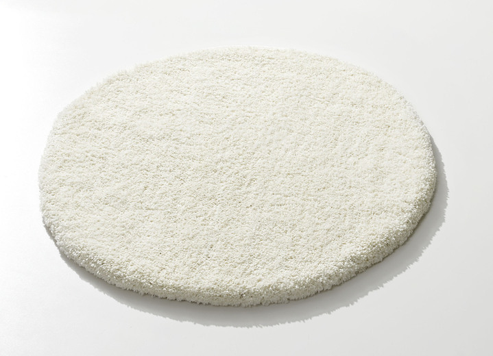 Modern - Kombistarke Brücken, Galerien und Teppiche aus dichtgewebtem Shaggy-Flor, in Größe 111 (Brücke, 60x110 cm) bis 305 (Teppich, ø 160 cm), in Farbe CREME Ansicht 15