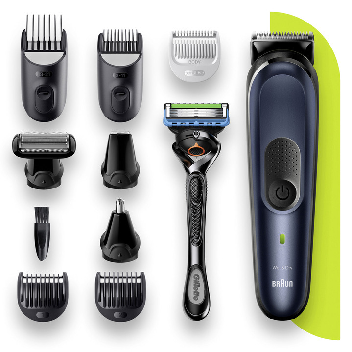 Rasierer & Haarentfernung - Braun Multi-Grooming-Kit 7 MGK7330 für präzisere und schnellere Ergebnisse, in Farbe DUNKELBLAU