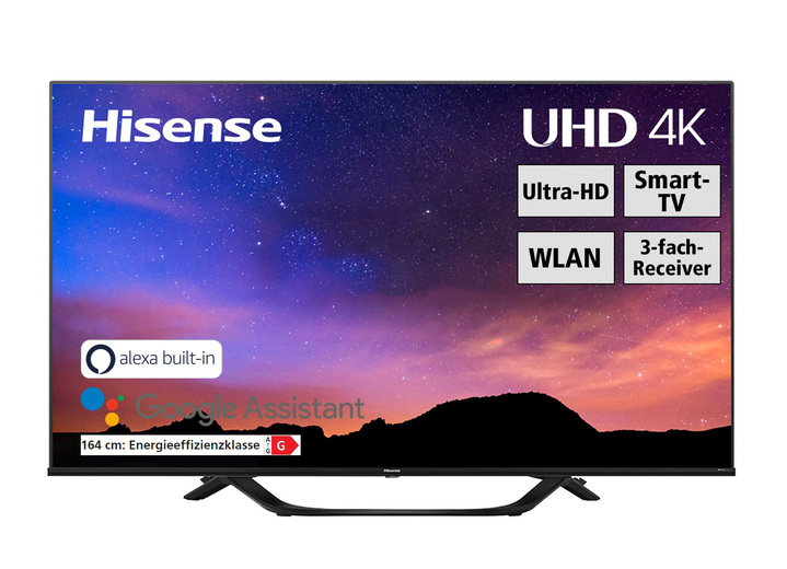- Hisense 4K Smart-TV in 4K Ultra-HD, in Farbe SCHWARZ Ansicht 1