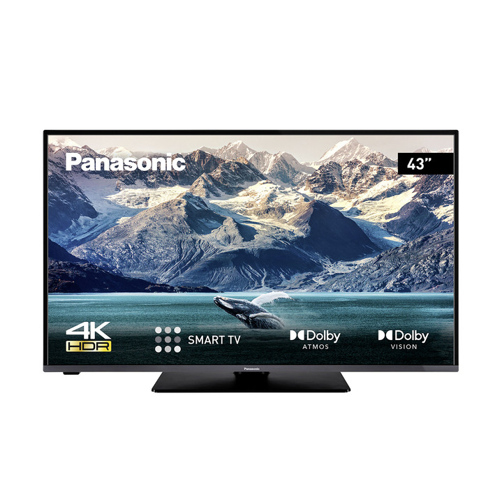 - Ultraflacher Panasonic 4K-HDR Ultra-HD-LED-Fernseher Ansicht 2 - Ultraflacher Panasonic 4K-HDR Ultra-HD-LED-Fernseher, in Farbe SCHWARZ Ansicht 2