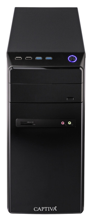 Computer & Elektronik - Für jeden Anspruch die passende Ausstattung: PC-Rechner-Set von Captiva, in Farbe SCHWARZ, in Ausführung I81-132. Der Einsteiger Ansicht 4
