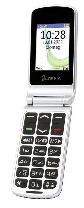 - Olympia Style-Duo Klapphandy mit extra großer Schrift, in Farbe ROT Ansicht 4