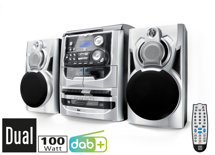 Modern - Dual MP 301 DAB+ HiFi-Stereoanlage, in Farbe SILBER Ansicht 1