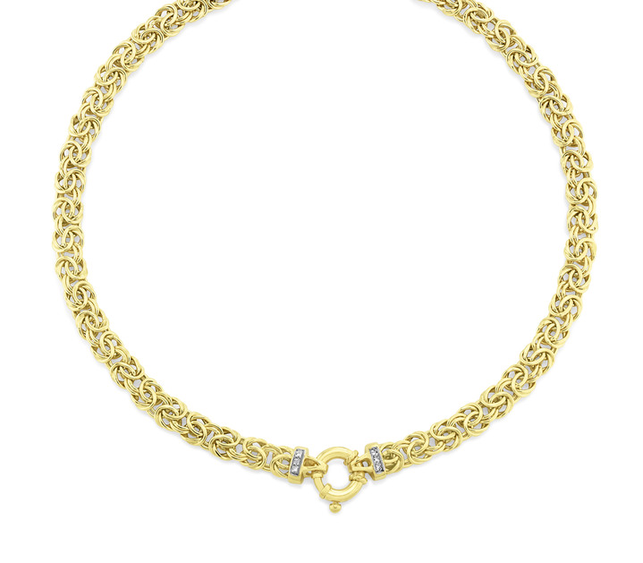 mit Diamanten - Königsketten-Garnitur mit Diamanten Ansicht 4 mit Diamanten - Königsketten-Garnitur mit Diamanten, in Farbe , in Ausführung Armband 22 cm Ansicht 4