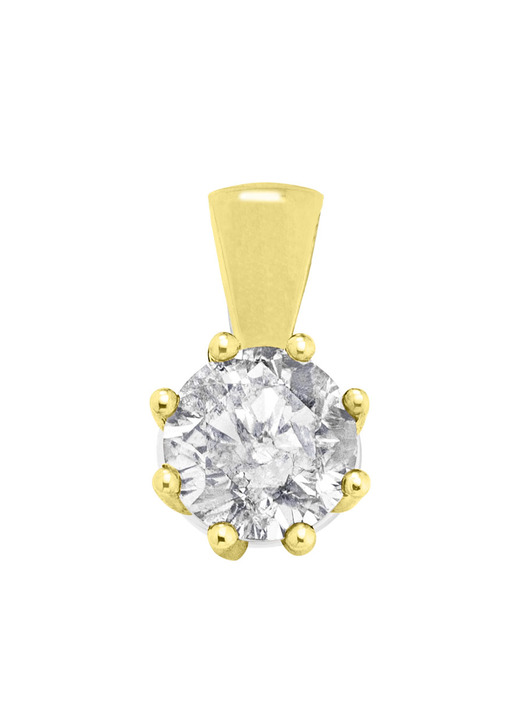 mit Diamanten - Funkelnder Anhänger mit Brillant, in Farbe  Ansicht 2