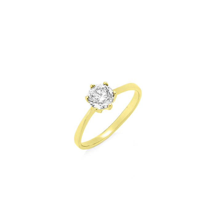 mit Diamanten - Massiver Brillant-Damenring, in Größe 160 bis 220, in Farbe  Ansicht 2