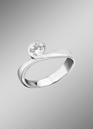 Solitärring mit Brillant