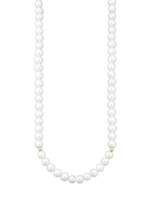 mit Perlen - Edle Süßwasser-Zuchtperlenkette, in Farbe  Ansicht 2