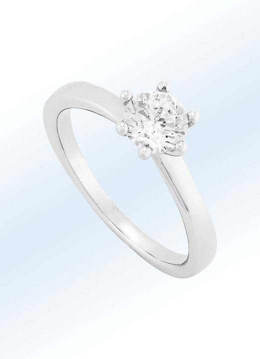 mit Diamanten - Exquisiter Damenring, in Größe 160 bis 220, in Farbe