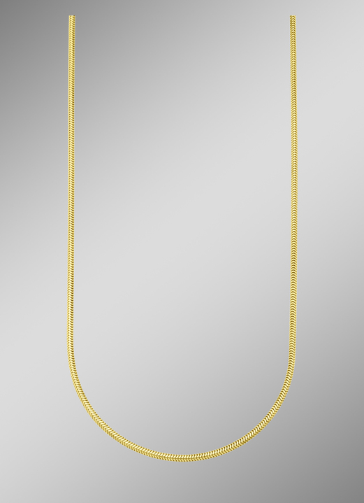 ohne Steine / mit Zirkonia - Diamantierte Schlangenkette, in Farbe  Ansicht 1