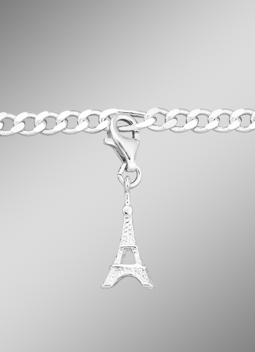 Anhänger - Charm-Anhänger aus Silber, in Farbe , in Ausführung Eiffelturm Ansicht 1