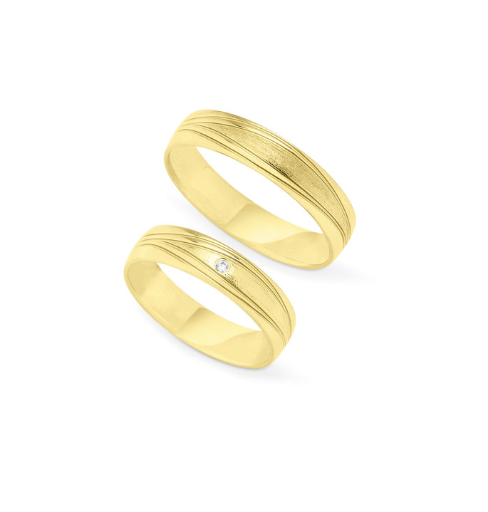 mit Diamanten - Feiner Brillant Trauring, in Größe 160 bis 240, in Farbe  Ansicht 4