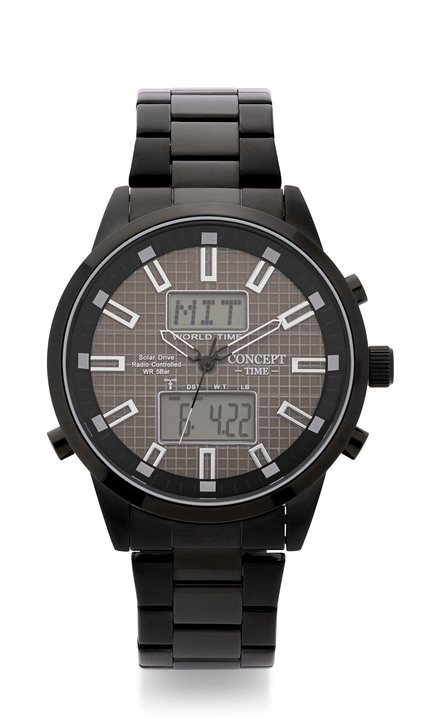 - Concept Time-Funk-Solar-Herrenuhr mit Edelstahlgehäuse, in Farbe  Ansicht 2