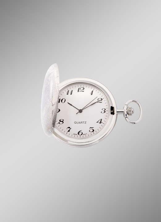 Taschen- & Ringuhren - Quartz-Taschenuhr mit Metallgehäuse, in Farbe  Ansicht 1