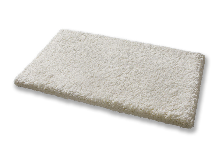 Heimtextilien - Weiche Badgarnitur aus dem Hause Grund, in Größe 100 (Vorleger halbrund, 50/ 80 cm) bis 112 (WC-Deckelbezug, 47/ 50 cm), in Farbe NATUR Ansicht 1