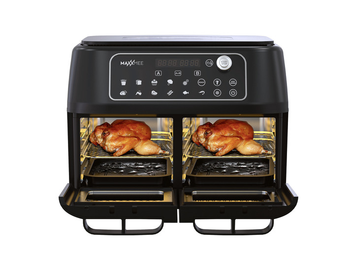 Kochen & Grillen - Doppelkammer-Fritteuse:2 Gerichte – fertig zur gleichen Zeit!, in Farbe ROT Ansicht 6